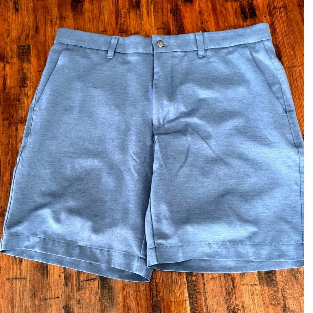 Callaway Mens Blue Heathered Golf Shorts Size 34 Stretch Performance Activewear